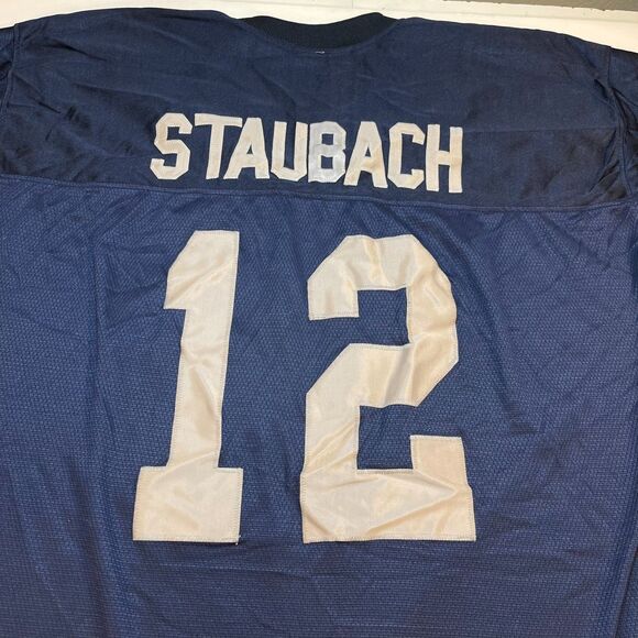 VINTAGE DALLAS COWBOYS Roger Staubach Throwback Football Jersey Sz XXL - Picture 1 of 6